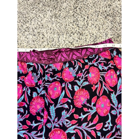 Sundance Floral Print‎ Pajama Shorts LP Drawstring Cotton Lounge Boho Pockets - Picture 6 of 11